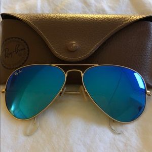 Rayban blue flash aviator sunglasses